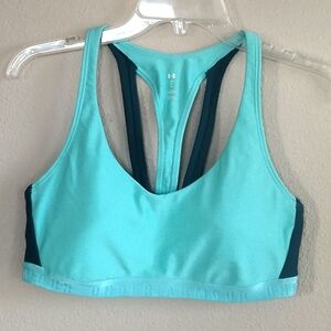 Under Armour Size Large Teal / Aqua Sports Bra